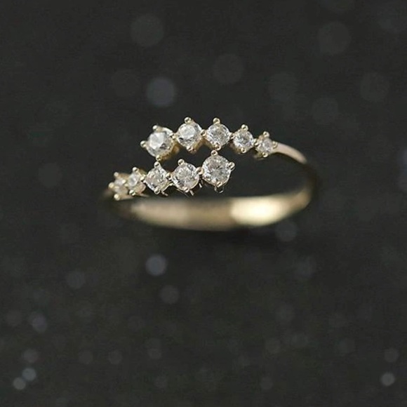 Gold CZ Twist Ring from Nordstrom - Picture 3 of 4